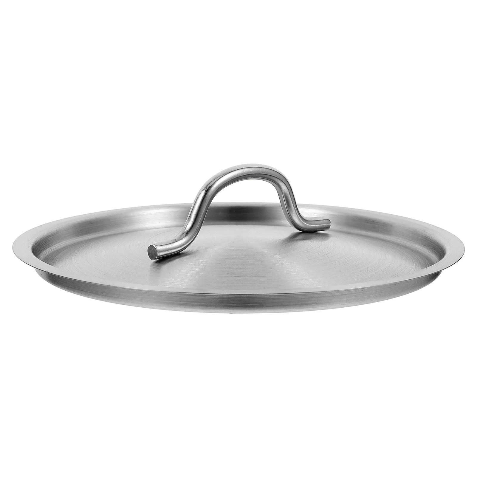 

1pcs Stainless Steel Pot Lid Universal Round Flat Cover for Soup Bucket Cooking Pots Spill Stopper Kitchen Frying Pan Lids