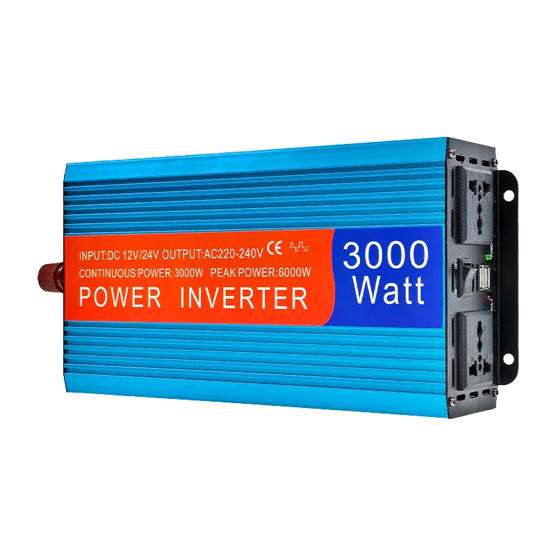 12V 24V DC to AC 110V/220V 2000W-5000W Single Pure Sine Wave Car & Solar Inverter for Home Energy System