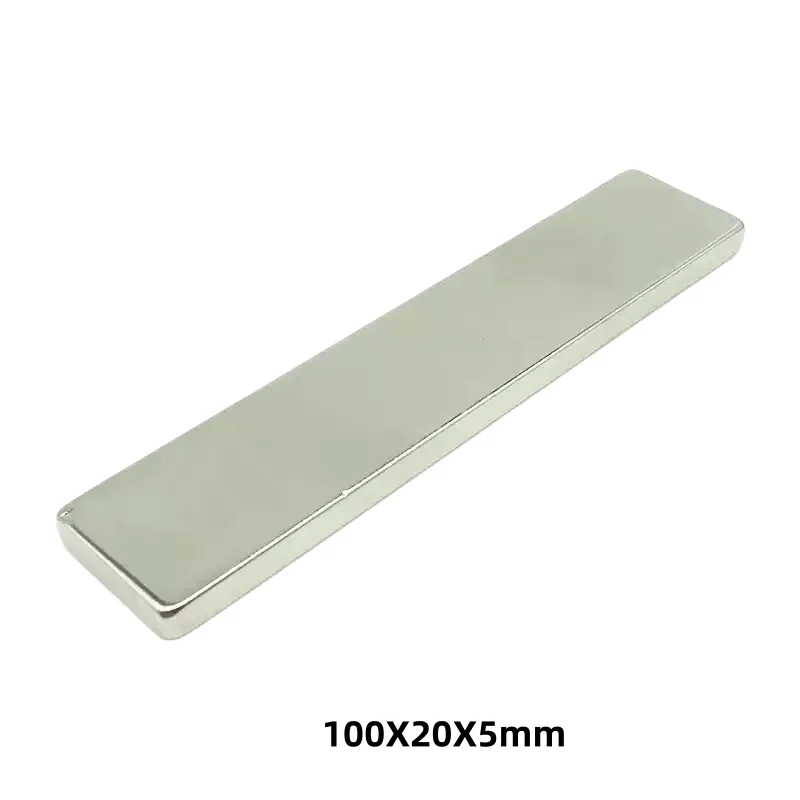 100x20x5 Rare Earth Magnets 100mmX20mmx5mm Strip Block Rectangular Magnets 100x20x5mm Permanent Neodymium Magnet 100*20*5 mm
