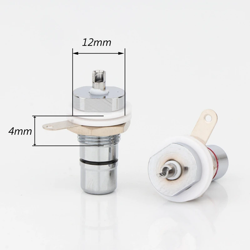 10 قطعة مطلي بالروديوم مقبس RCA أنثى لوحة جبل التوصيل محطة الصوت لوحة RCA جبل الهيكل دائم سهلة التركيب