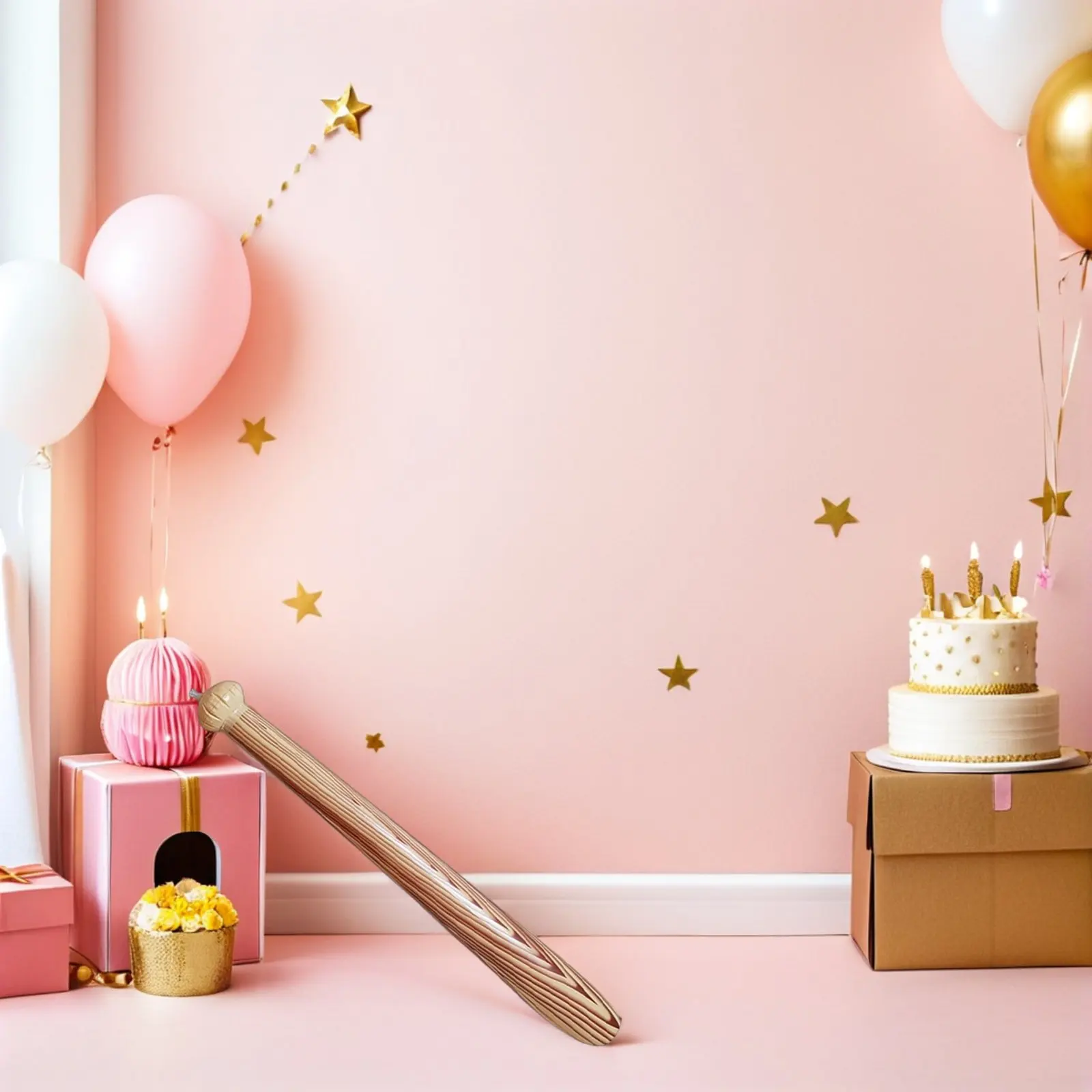 

2Pcs Inflatable Baseball Bat Quick Inflate Deflate Blow Up Kids Sports Party Favors Summer Backyard Pool Baseball Themed