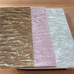 Pearl Acrylic  Sheet 12x8 Inch 3MM Thick 3Pcs Plastic Sheet , For Crafts, Jewelry DIY Project