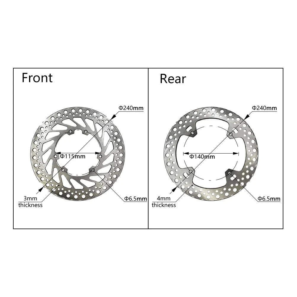 

Передние и задние тормозные диски QUAD LOCK, стальные роторы для HONDA CRF250R CRF250X CRF450R CRF450X 04-17, передний тормозной ротор мотоцикла
