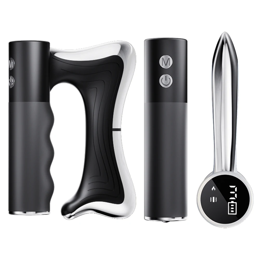 Electric Fascia Massage Knife Deep Muscle Relaxation 10500RPM High-frequency Vibration Body Shaping Home Therapy Tool