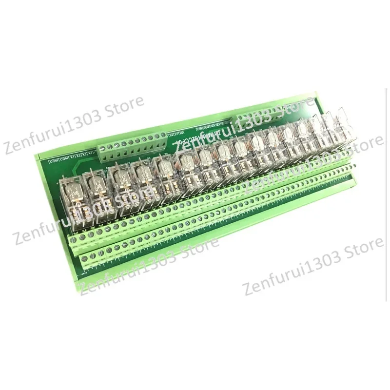 16-Channel relay module G2R-2 DC24V two open and two closed PLC output amplification board relay