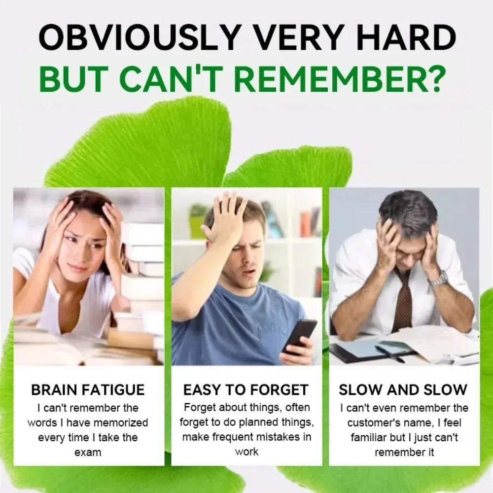 Ginkgo Biloba - Supports Brain Health, Enhances Memory, Improves Circulation, Improves Mental Clarity, Non-GMO, Gluten-Free