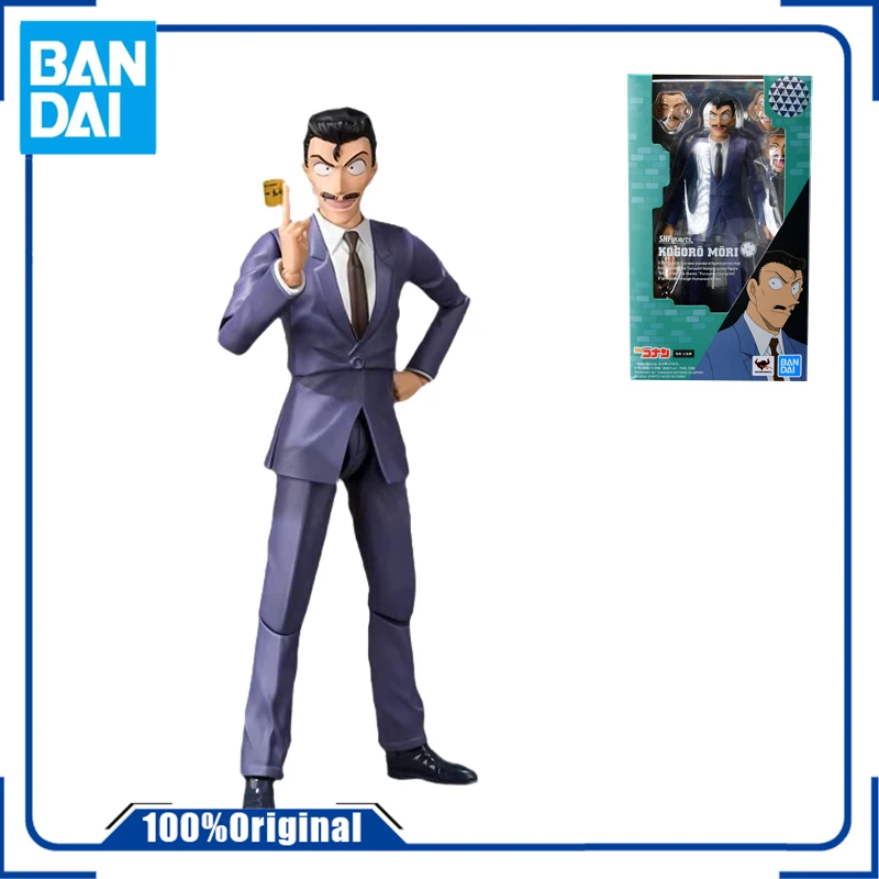 

In Stock Original box Bandai SHFiguarts Detective Conan Mouri Kogorou Figure Anime Genuine Action Model Toy