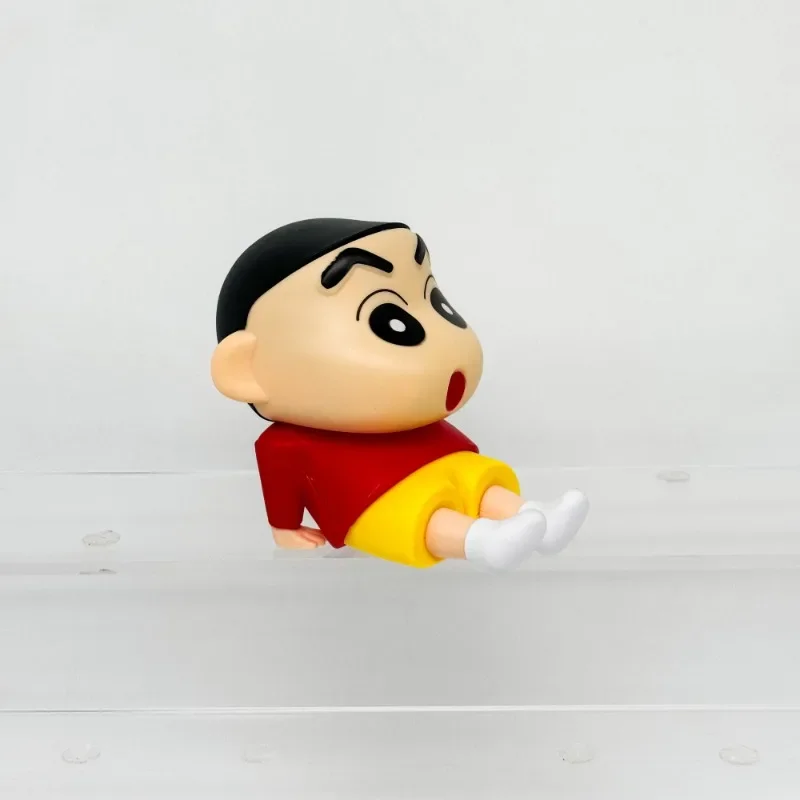 

Crayon Shin-chan Figure Cartoon 2pcs Doll Mobile Phone Holder Children Toy