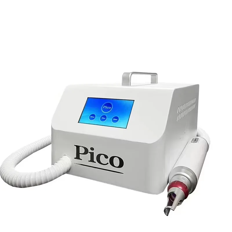 Professional Portable Pico Laser Hair Removal Machine 3 Wavelength 1064/755/532nm Pigment Removal Eyebrow Washing for Home