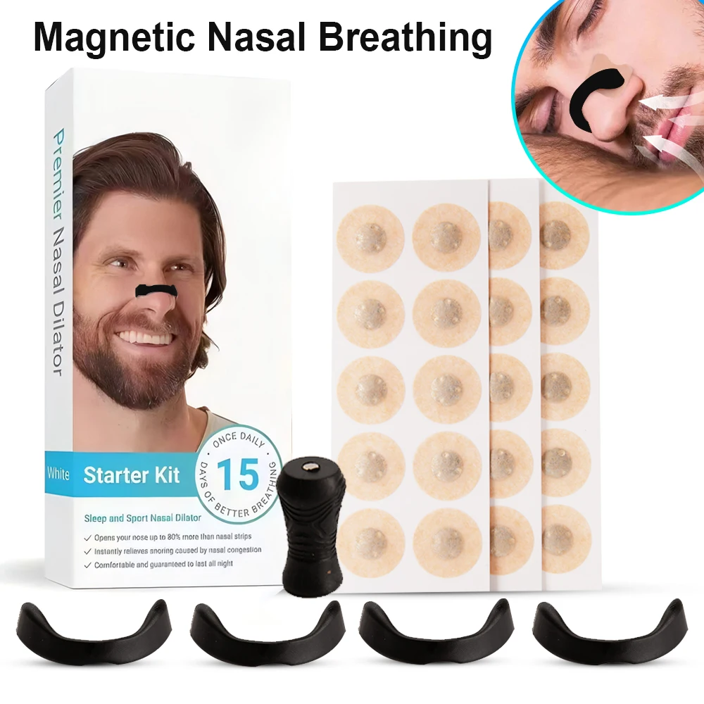 Nasal Dilator Kits Sleep Nasal Breathing Dilators Sport Nasal Dilator Magnetic Nose Strips Reduce Snoring Increase Air Intake