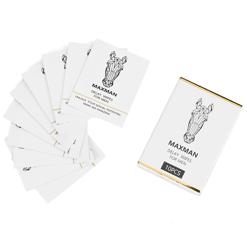 10 قطعة مناديل تأخير الذكور الطبيعية الأنسجة المبللة رجل الجنسية إطالة القذف محسن متعة للرجال مناديل الجنس دائم #5
