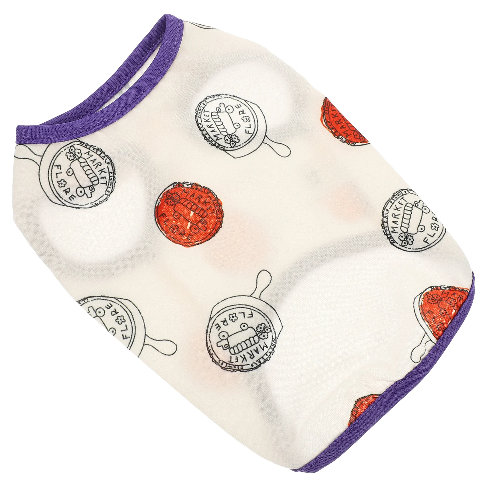 

Summer Dog Dress Puppy Clothing Pet Vest Size Wear-resistant Shirt Adorable Clothes Breathing Portable Fashion