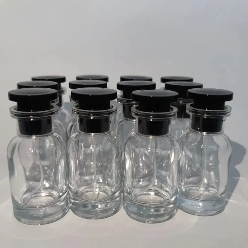 Bouteille de parfum Portable haut de gamme de voyage, 30ml, avec boîtes, vaporisateur vide, bouteille d'échantillon séparée, 12 pièces