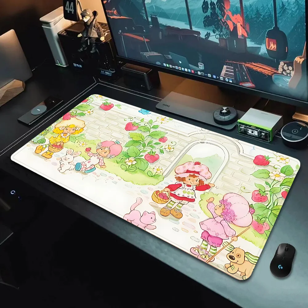 Cartoon-S-Strawberry-S-Shortcake Mousepad Mousepad New Arrivals Large Gaming Mousepad L XL XXL Gamer Mouse Pad Size For Keyboard