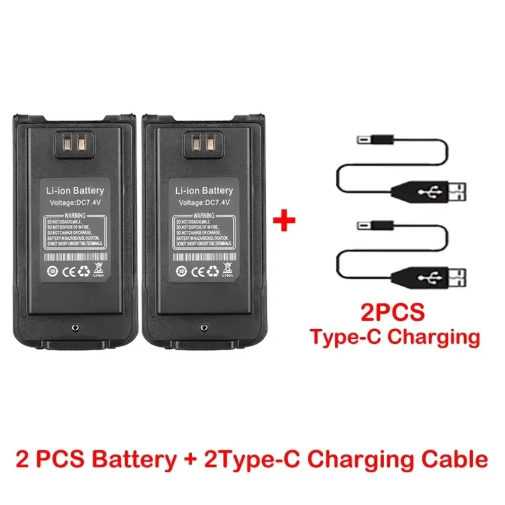 UV-S22 Batteria Walkie talkie Batterie di ricambio per BAOFENG UV S22 UV68 Pro UV-68 UV 98 Radio bidirezionale Batterie ricaricabili