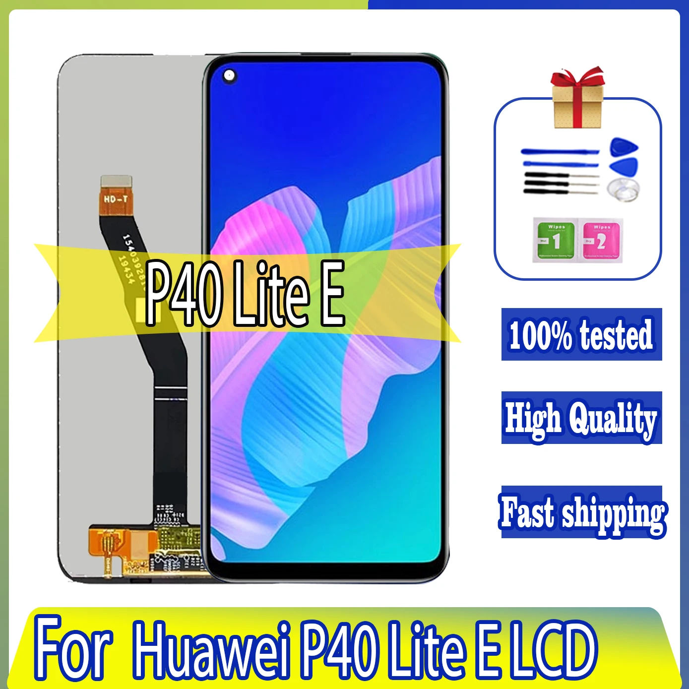 High Quality LCD For Huawei P40 Lite E ART-L28, ART-L29,ART-L29N LCD Display Replacement Assembly Touch Screen Y7P 2020 Display