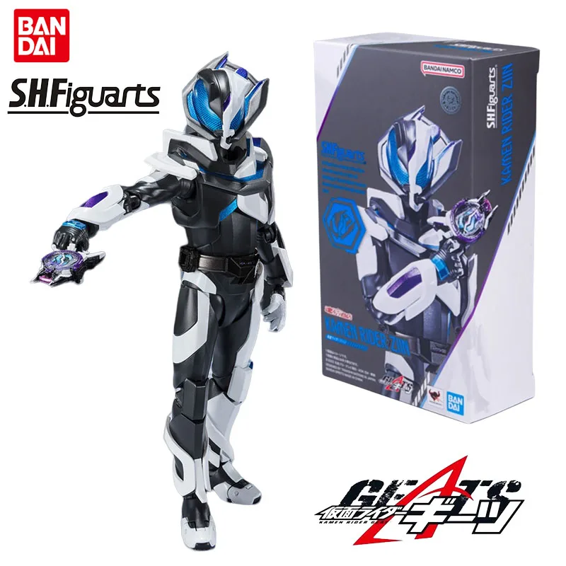 

Bandai Genuine S.H.F KAMEN RIDER GEATS Anime Figure Ziin Action Toys for Boys Girls Christmas Gift Collectible Model Ornaments