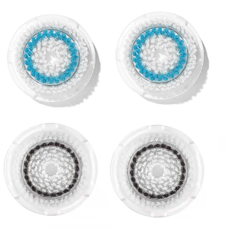 Clarisonic fırça kafası için 4 adet yüz fırça ve yüz temizleyici değiştirme