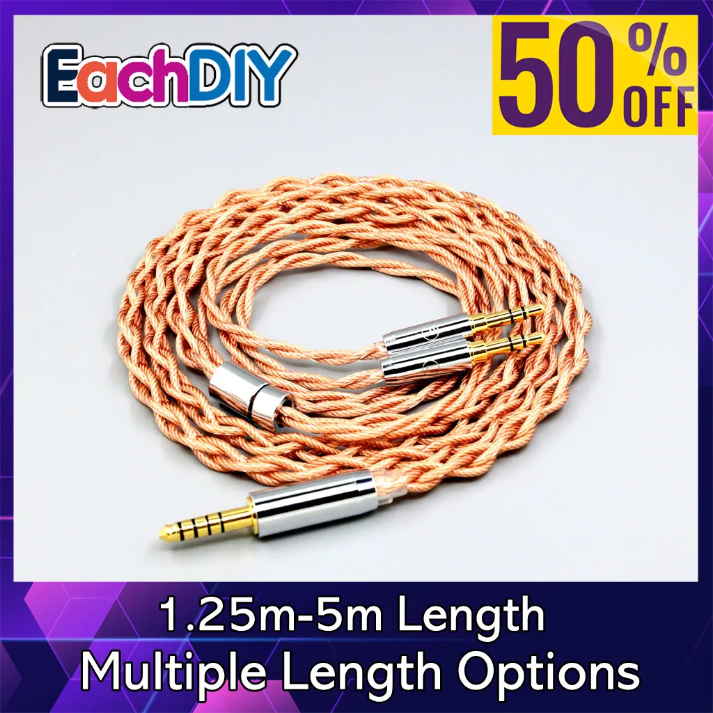 

Graphene 7N OCC Shielding Coaxial Mixed Earphone Cable For Hifiman Sundara Ananda HE1000se DEVA He-35 he400se HE6se LN007776