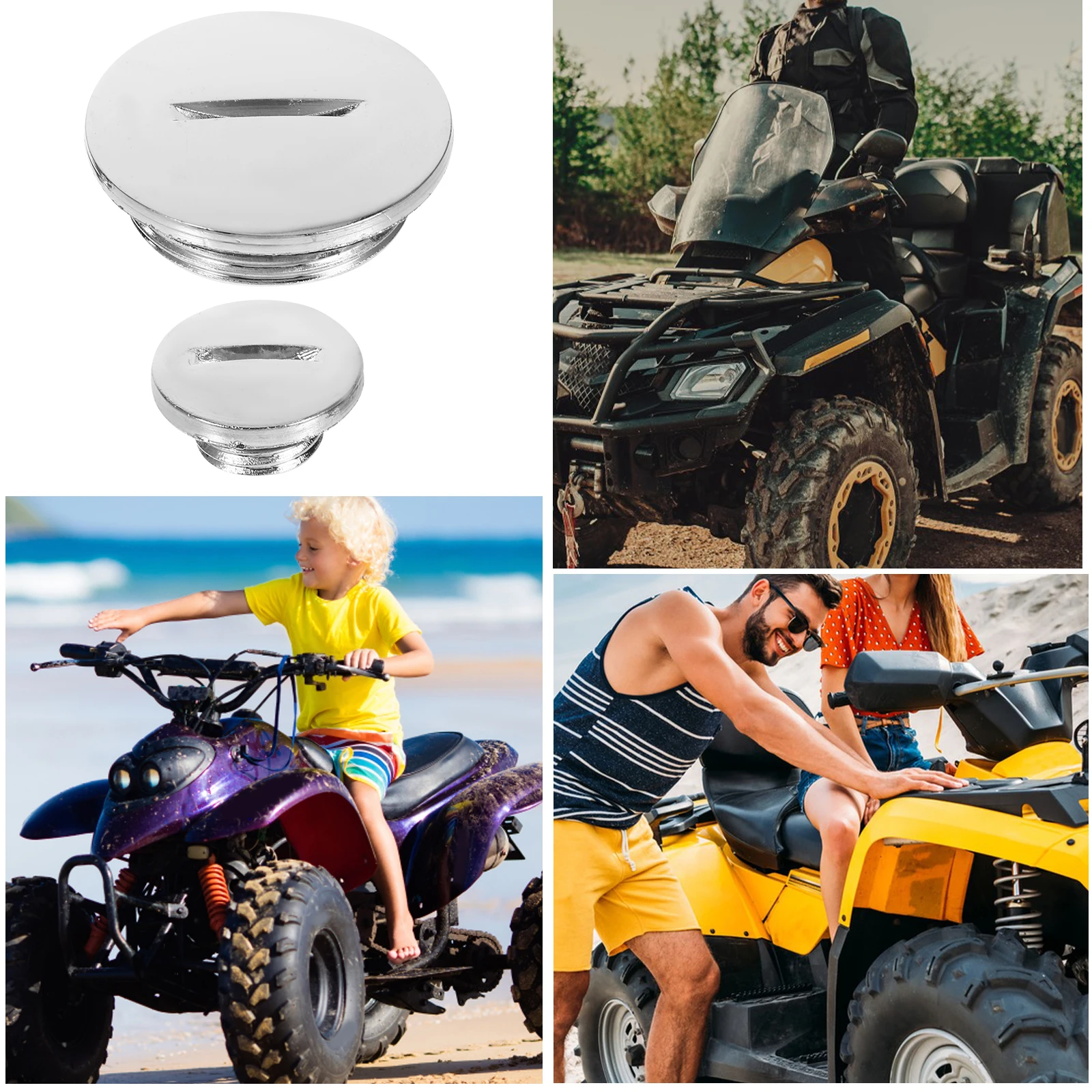 

Decorative Cover Cap Gasket Replacement ATV Engine Side Caps Abs Material Motorcycle Vehicle Protection Engine COVER