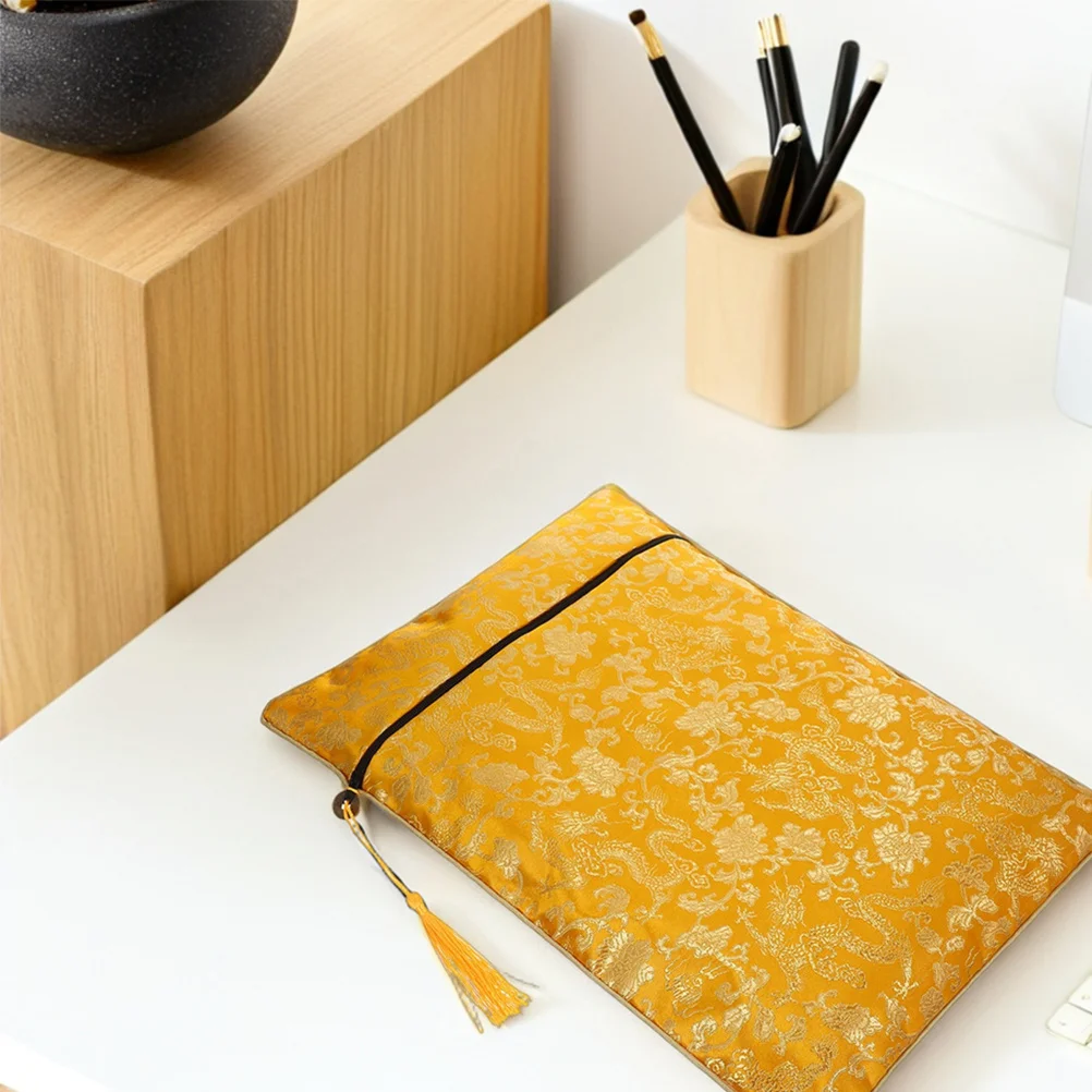 2Pcs Bible Book Covers Zipper Pouch Travel Organizer Case Protective Storage Bag Art Pencil Case