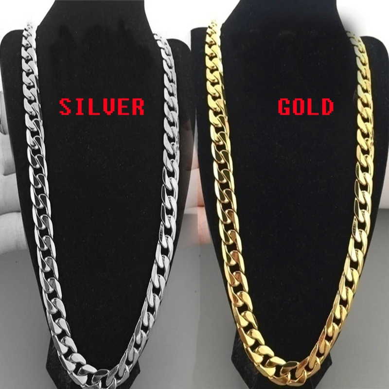 Fashion Cuban Chain Necklace For Women Men Punk Stainless Steel Curb Link Chain Chokers Necklace Boyfriend Gift