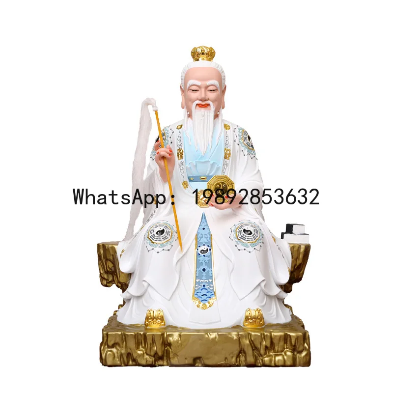 

Fx taishang laojun moral tianzun taoist patriarch for home resin sanqing statue worshiping the patriarch of taoism laozi