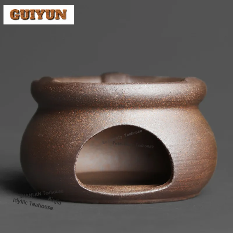 

Rock Minerals Coarse Pottery Tea Warmer Holder Candle Heater Stove Kettle Stand Baked Milk Jar Carbon Furnace Cafes Decoration