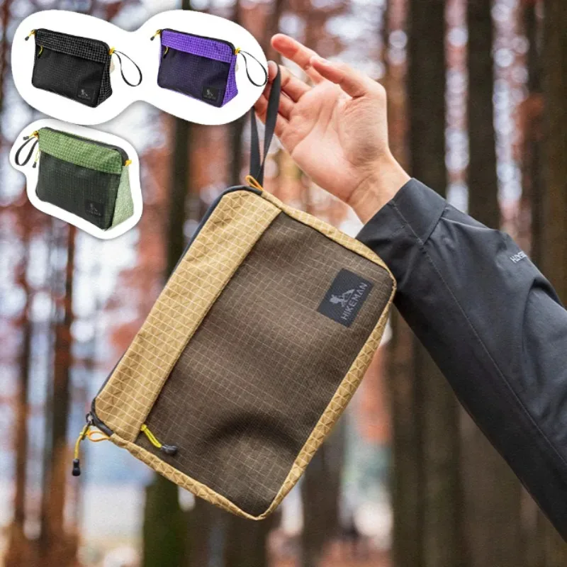 AliExpress NONE Dyneema Waterproof Toiletry Bag Crossbody Travel Organizer 3-layer Ultralight Large Capacity Pouch for Outdoor Hiking Cycling