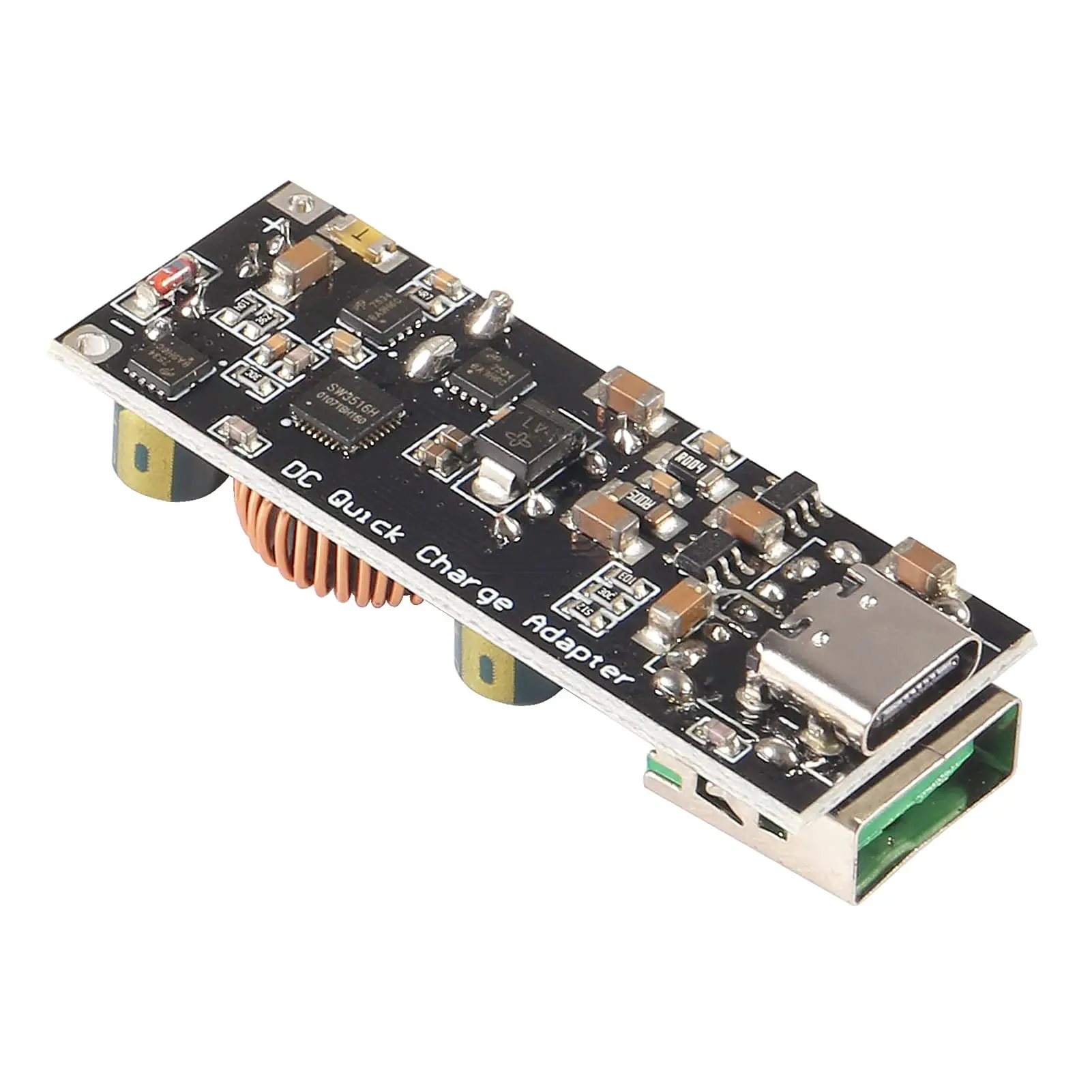 60W 6-35V DC to USB Type C PD 3.0 QC4 Type A QC3.0 DC Step-Down Power Module USB Type-C Mobile Phone Quick Charge Adapter