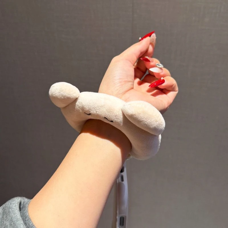 Cute Bear Plush Mobile Phone Lanyard Wrist Strap Soft Lovely Mobile Phone Chain Hand Rope Pendant Holiday Small Gifts