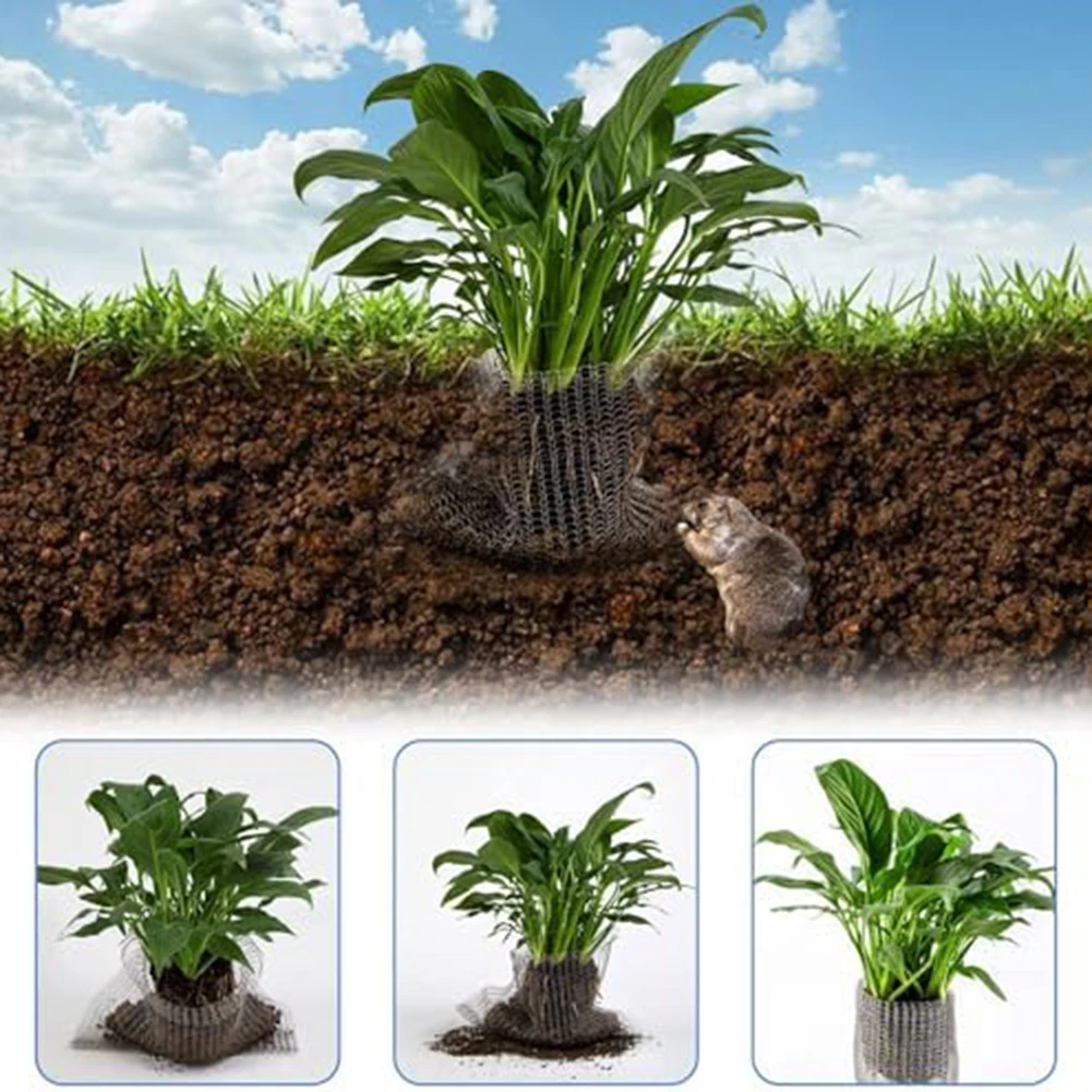 Sac de Protection des Racines des Plantes en Acier Inoxydable 304, 3 Pièces