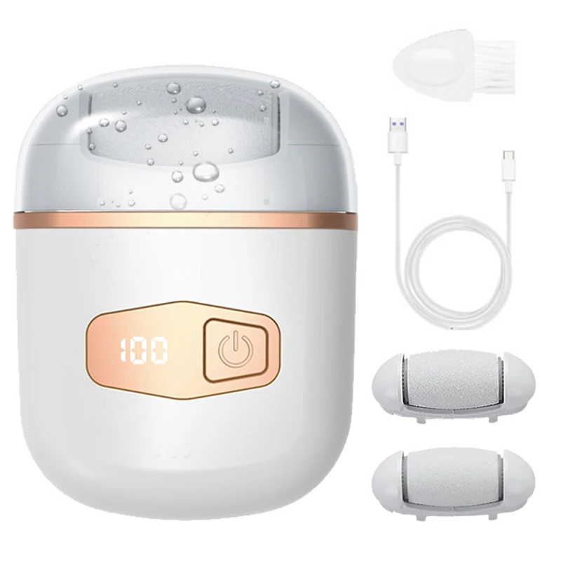 เครื่องขัดเท้าไฟฟ้าแบบชาร์จได้ กำจัดหนังด้าน ขจัดหนังด้าน ขจัดหนังด้านที่แตก บำรุงเท้าให้แห้งและซ่อมแซม