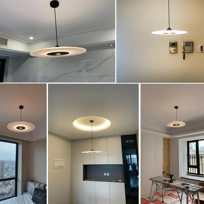 Nordic Salon Chandeliers Designer Minimalism Acrylic Led Lights Modern Home Decoration Living Room Dining Bedroom Pendant Lamp