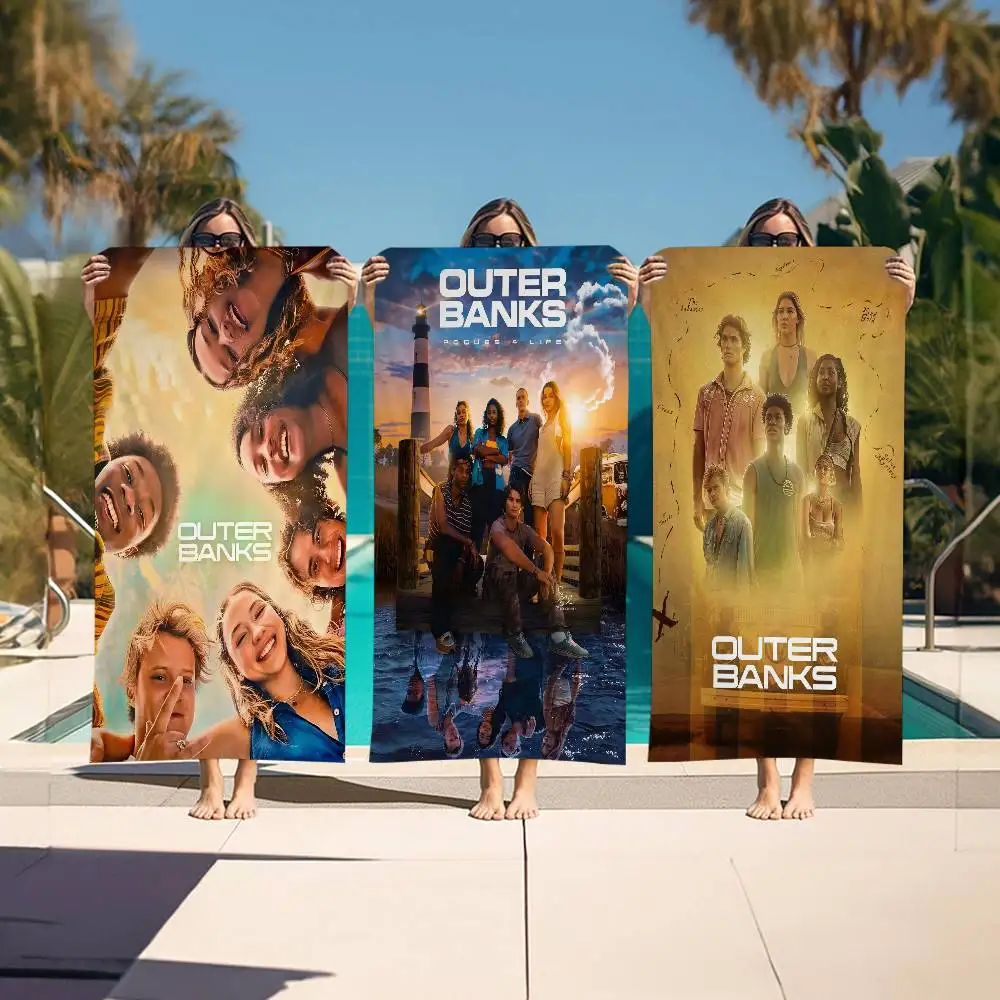 Hot TV O-Outer Banks Microfiber Printed Beach Towel Mountain Climbing Yoga Beach Swimming Running Absorbent Soft Towel