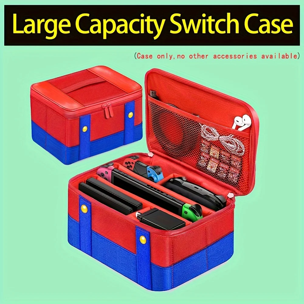 Grande caso protetor de transporte para interruptor oled console pro controlador saco armazenamento viagem caso para interruptor acessórios