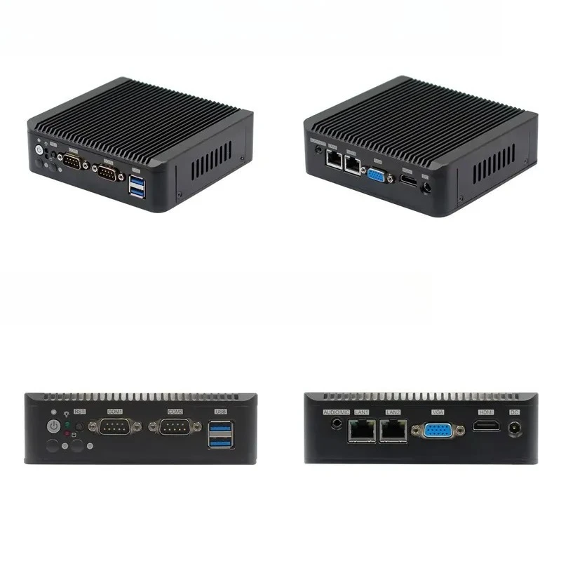 Zunsia TPM2.0 Barebone Pfsense Wifi J4125/J5005 Industrial Embedded Computer 4K Soft Router Dual Lan Mini PC with Card