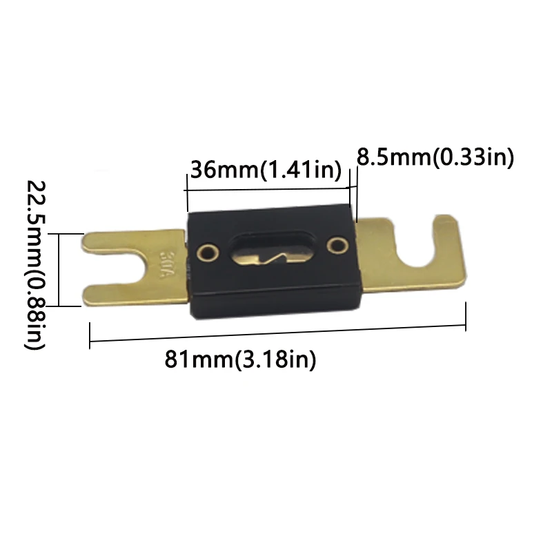 【5-2PCS】ANL/AML Bolt-on Fuse/ Fusible Link Fuse/ Auto Fuse / Blade Fuse 30A 35A 40A 50A 60A 70A 80A 100A 125A 150A 200A - 500A