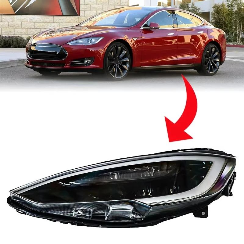 For Tesla Model S Gen 1 to Gen 2 High Quality Smoked Headlights Top Seller Model S Drivers 1pc