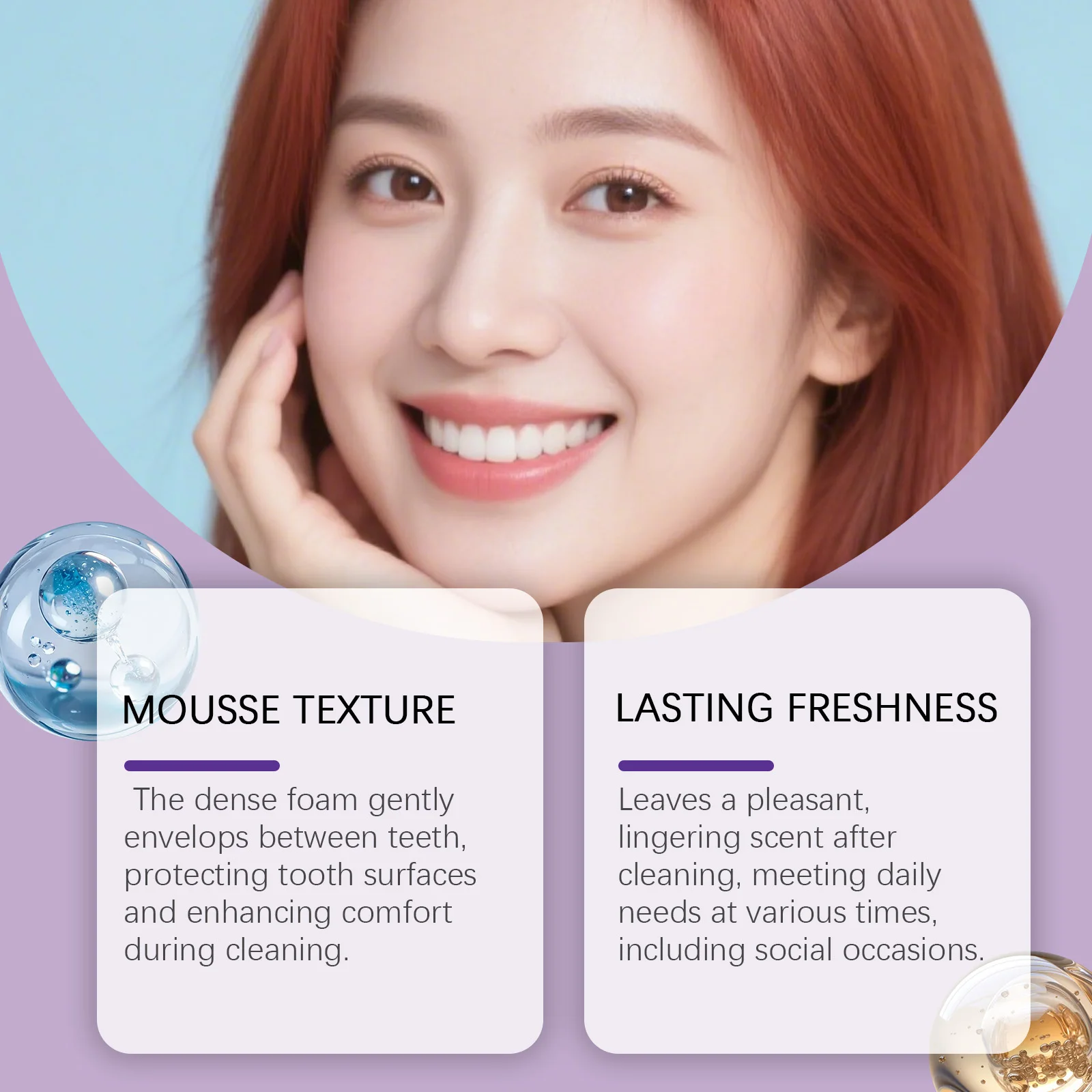 Peppermint Foam Toothpaste Fresh Breath Remove Plaque Dental Gentle Formula Few Foaming Professional Gums Care Tooth Foam Mousse