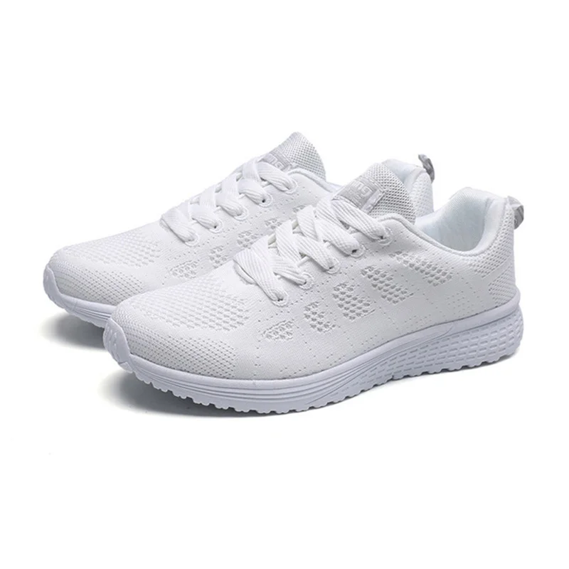 Sneakers For Women Breathable Fashion 2024 New Walking Plus Size Sneakers Women Mesh Fabric Lace Up Female Footwear Ladies Shoes