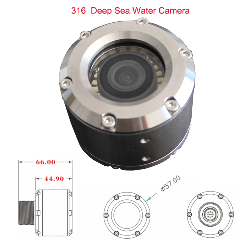 100m Long Cable 316 Deep Sea Water Camera 4K HD Pipeline Drain Sewer Inspection DVR Kits