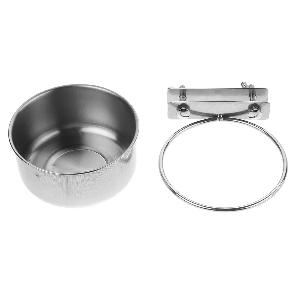 

Wall Mounted Dog Bowl Stainless Steel Hanging Feeder Space Saving Durable Pet Bowl for Dogs Cats Crate Accessories for Dog