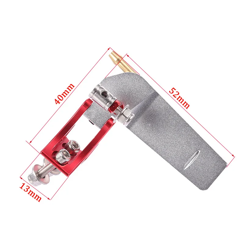 DIY RC Boat Spare Parts 52mm Suction Rudder Metal Steering-wheel Rudder for 30-50cm RC Brushless Electric Boat  Accessories 1pc