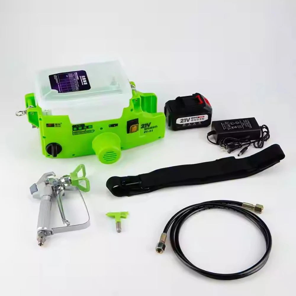 500W Cordless Electric Handheld Mini Car Wall Spray Gun 1700ml Brushed Motor Electrostatic High Pressure Airless Sprayer