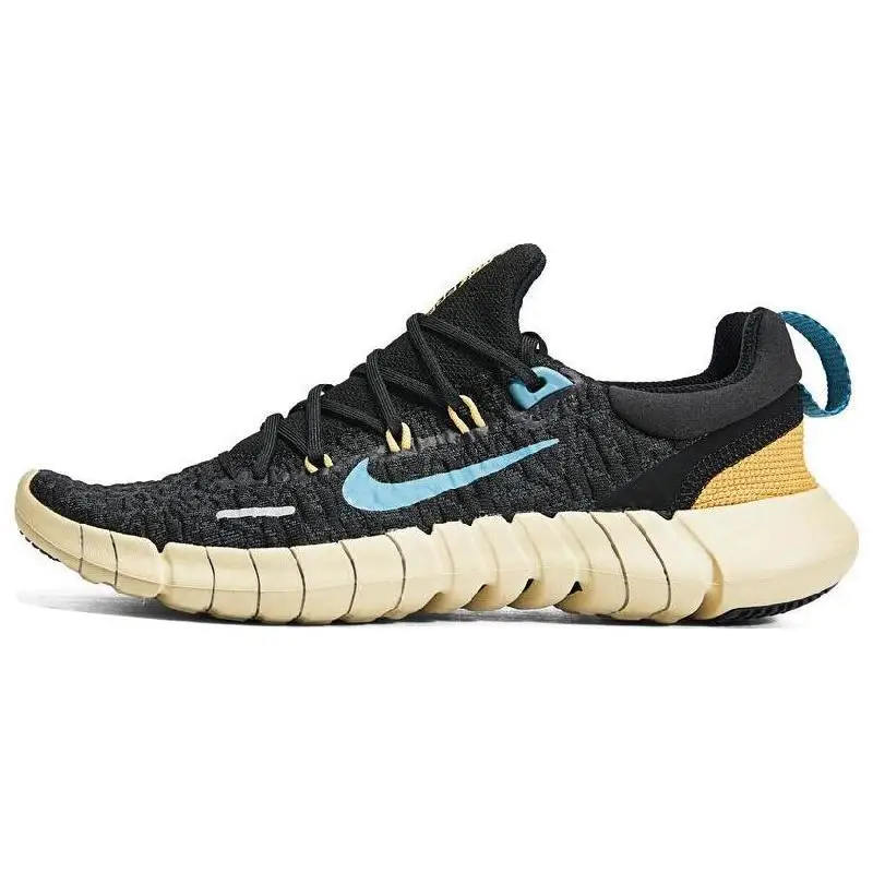 Nike Nike Free Run 5.0 Next Nature Black Anthracite Wheat Gold Noise Aqua Women's Sneakers shoes CZ1891-008