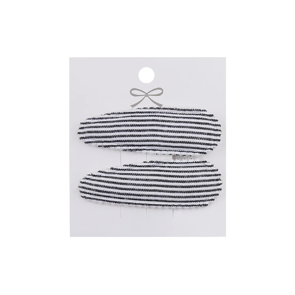 2pc Blumendruck 2 Zoll Basic Snap Baby Haar Tropfen Clips Spitze Stickerei Haar Klemme Pins Haarnadeln Baumwolle Plaid BB Haarspangen Mädchen – Detail 15