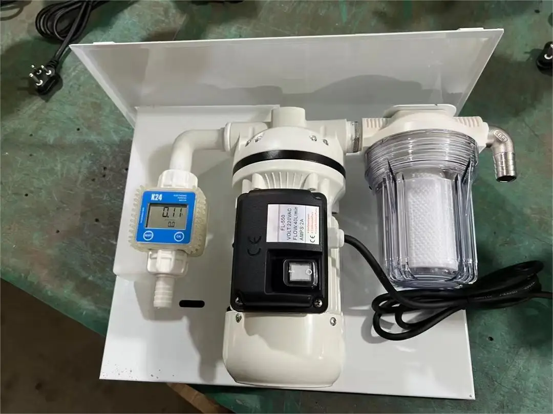 K24 Digital Flow Meter IBC Tank Water Chemical Liquid DEF Dispenser Transfer Pump