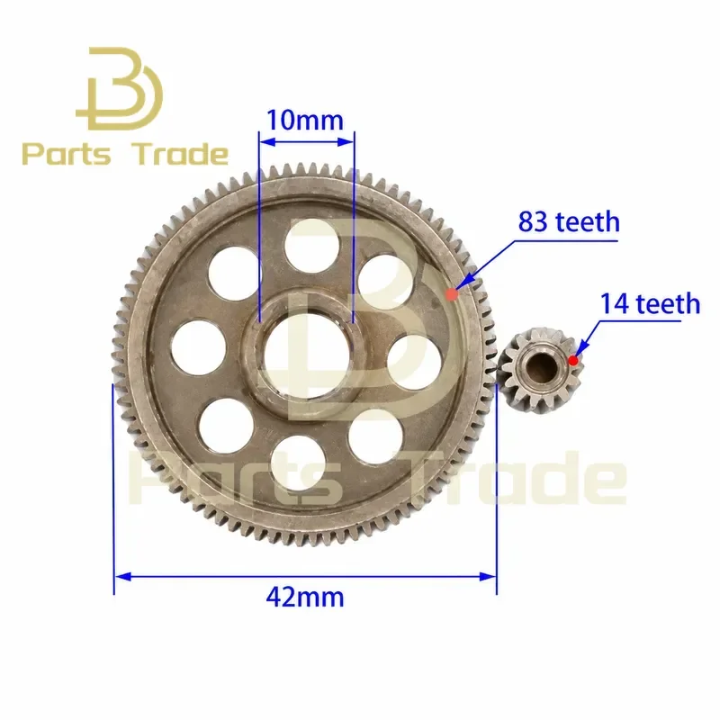 for Chain Saw Mini Gear Single Hand Lithium Chain Logging Chainsaw Pinion Gear Assembly Diameter 42mm Guide Accessories