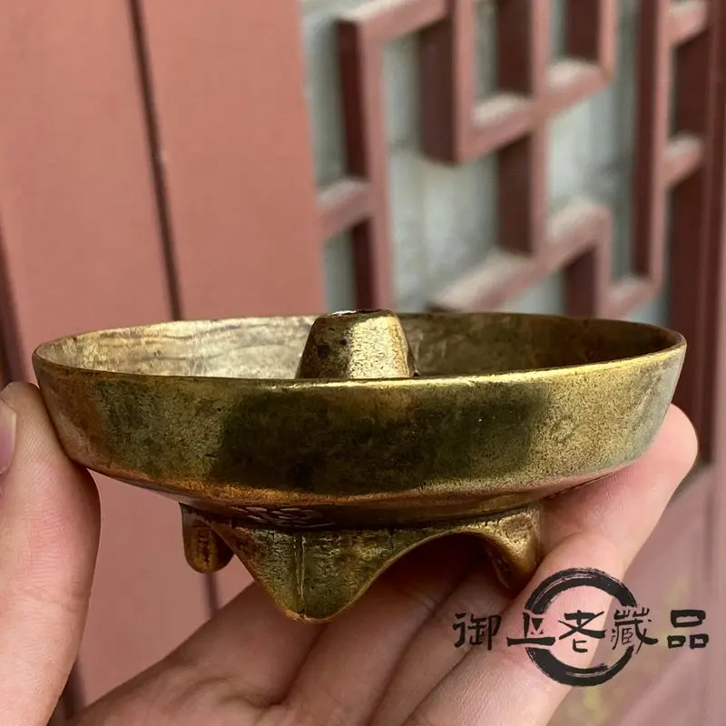 Brass-coated pulp Xuan character bottom eight treasures lotus old-fashioned Buddhist hall everbright lamp